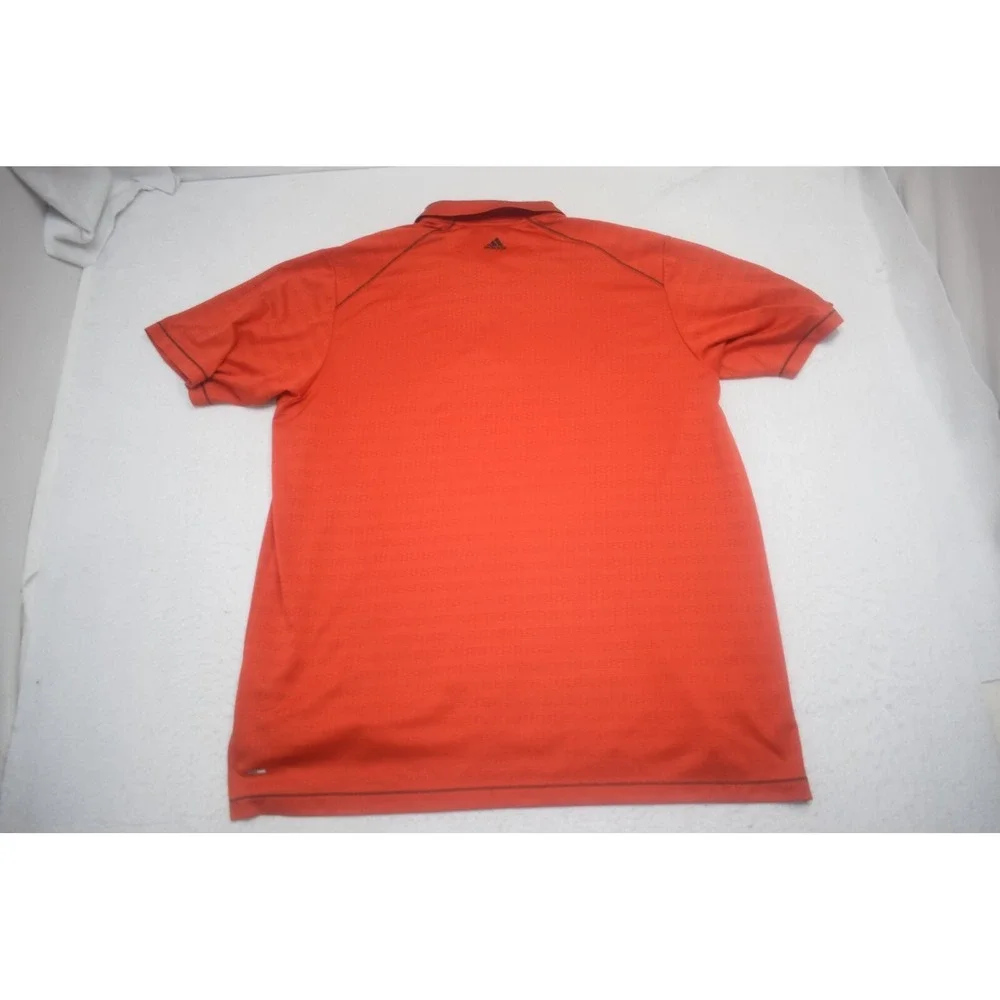 Adidas Golf Polo ClimaCool Performance Short Sleeve Orange Mens Size 2XL XXL